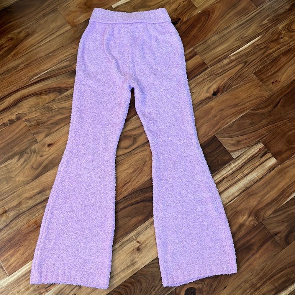 Urban Outfitters Pink Fuzzy Flare Pants